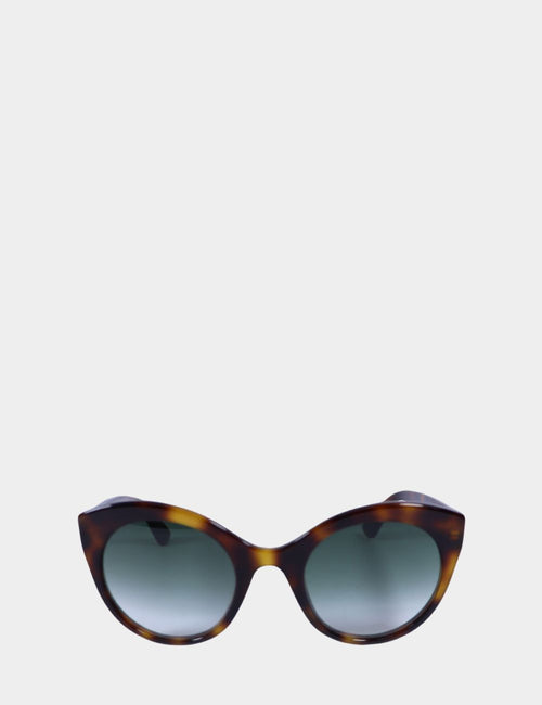 Gucci tortoiseshell cat-eye sunglasses with gradient lenses