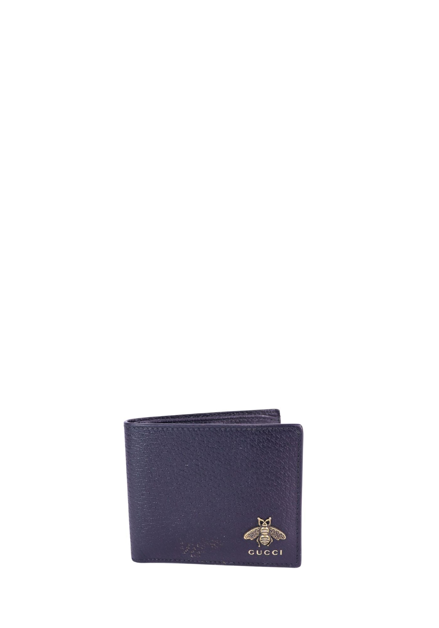 Gucci Bee Leather Bifold Wallet