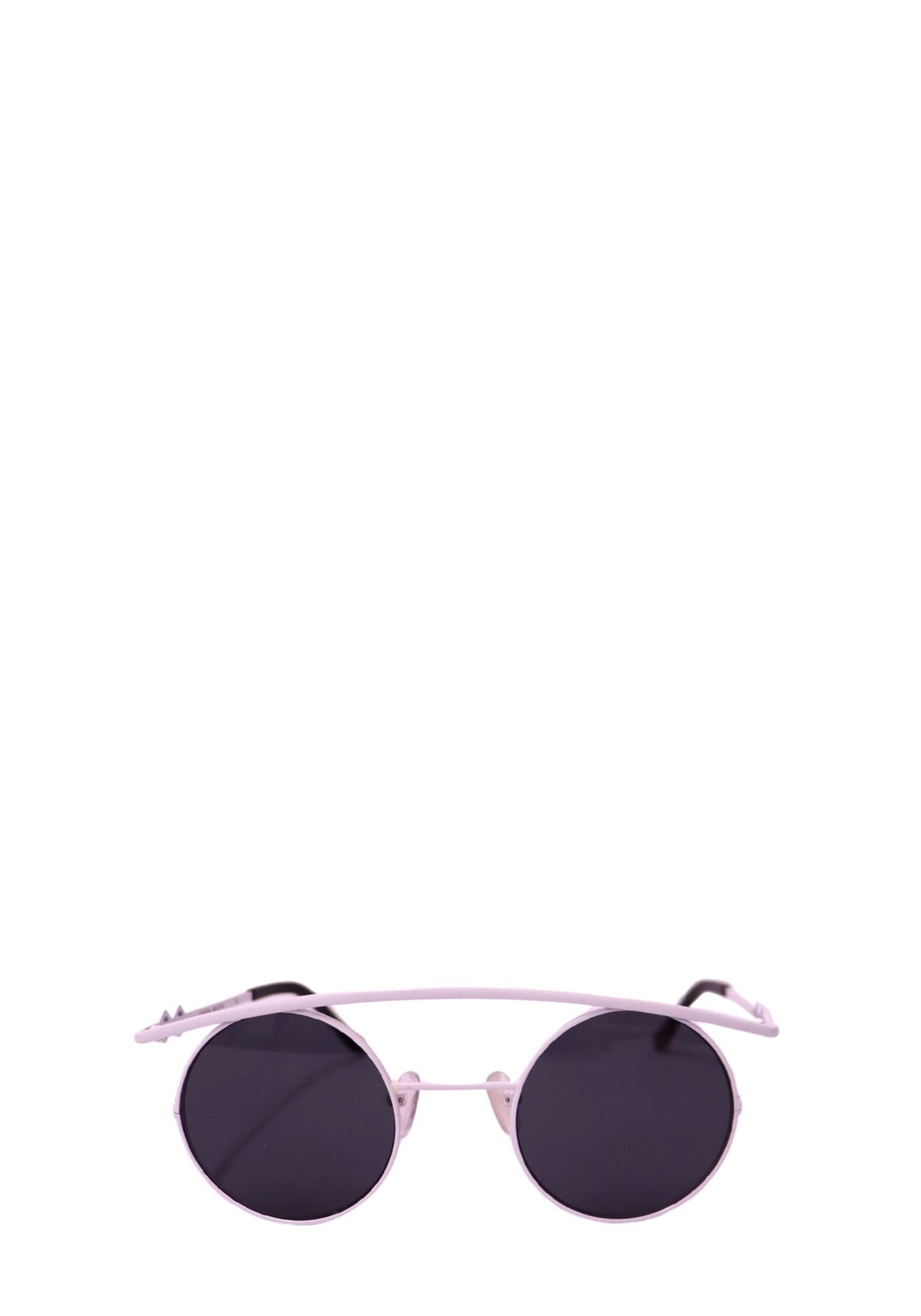 Karen Wazen White Aviator Sunglasses
