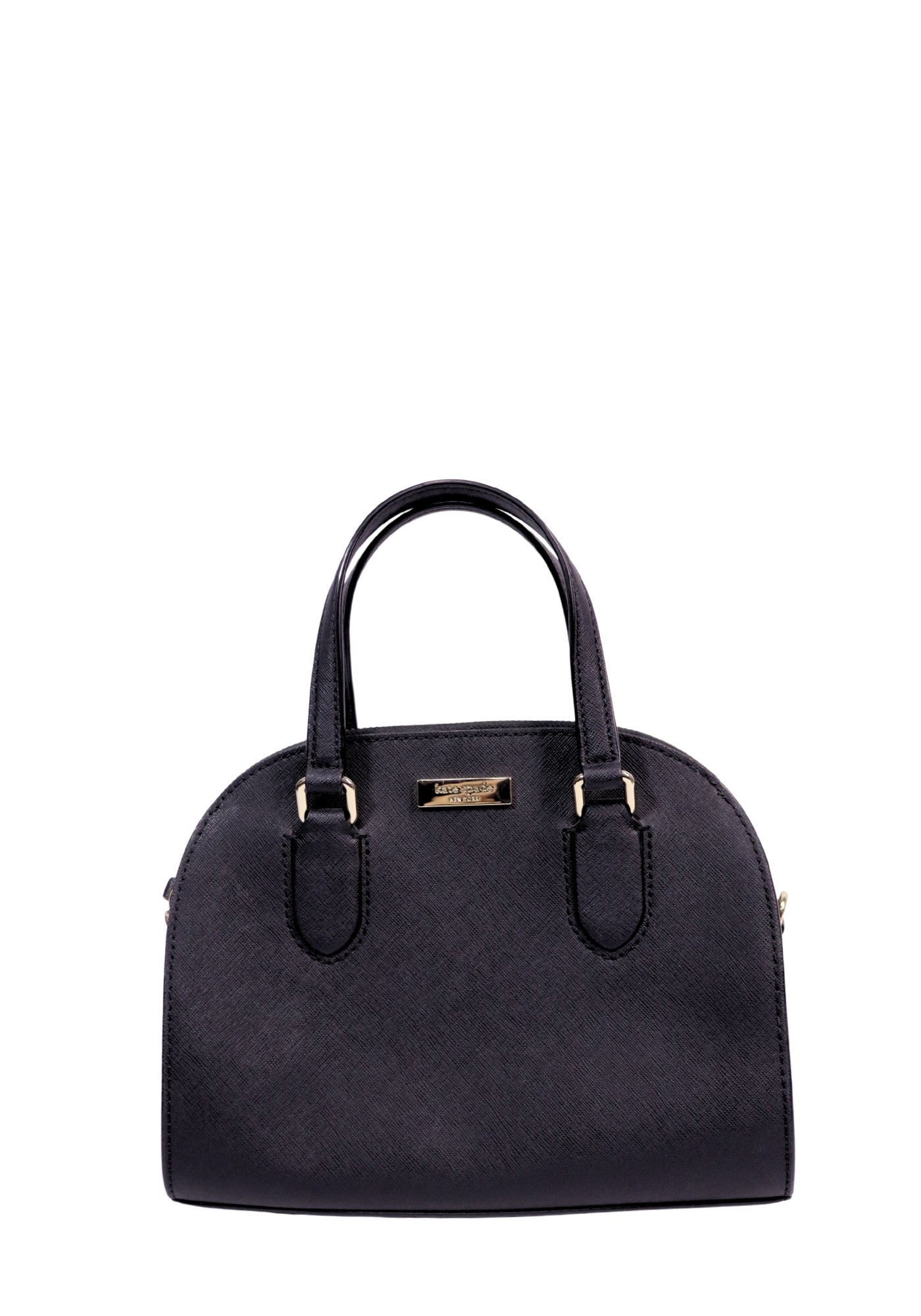 Kate Spade New York Black Saffiano Leather Dome Satchel