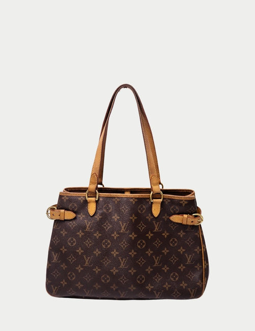 Louis Vuitton monogram canvas shoulder bag with adjustable leather straps