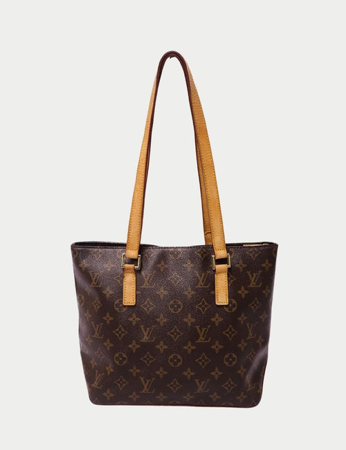 Louis Vuitton monogram canvas tote bag with leather straps – luxury designer handbag