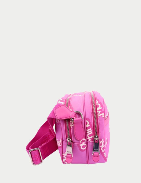 美品 MOSCHINO バービーコラボバッグ ショルダーバッグ Moschino Milano Pink Biker Jacket Bag Crossbody Barbie Pink Chain