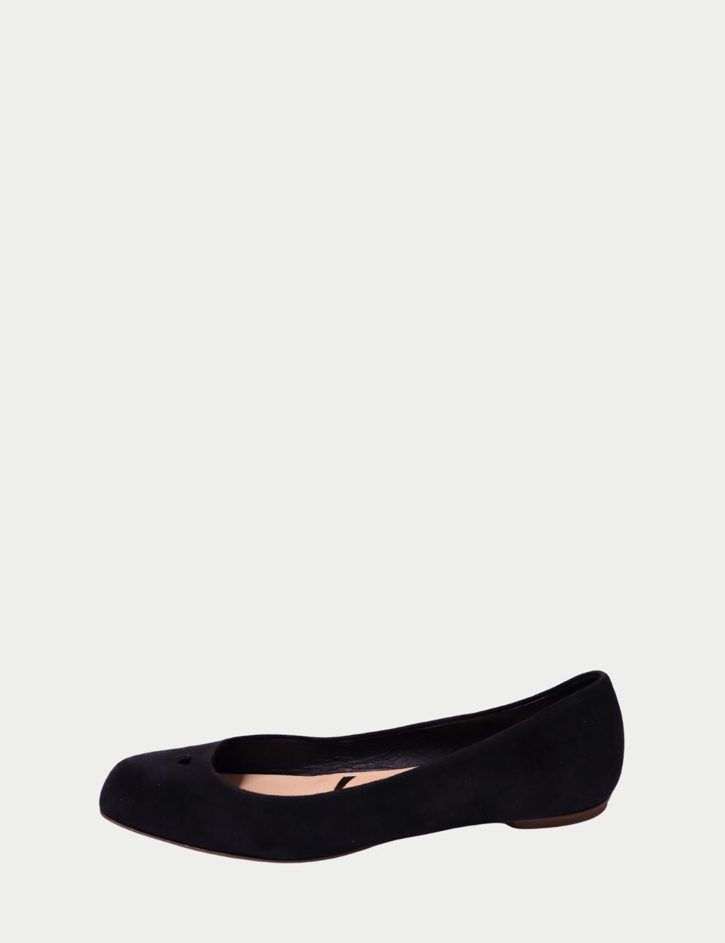 Saint Laurent Black Suede Ballet Flats