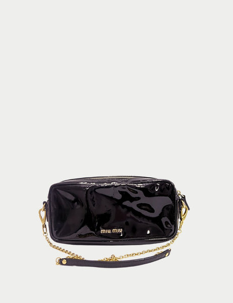 バッグ Miu Miu Archive Patent Clutch Bag Black Miu Miu Archive Patent Clutch Bag Black | eBay