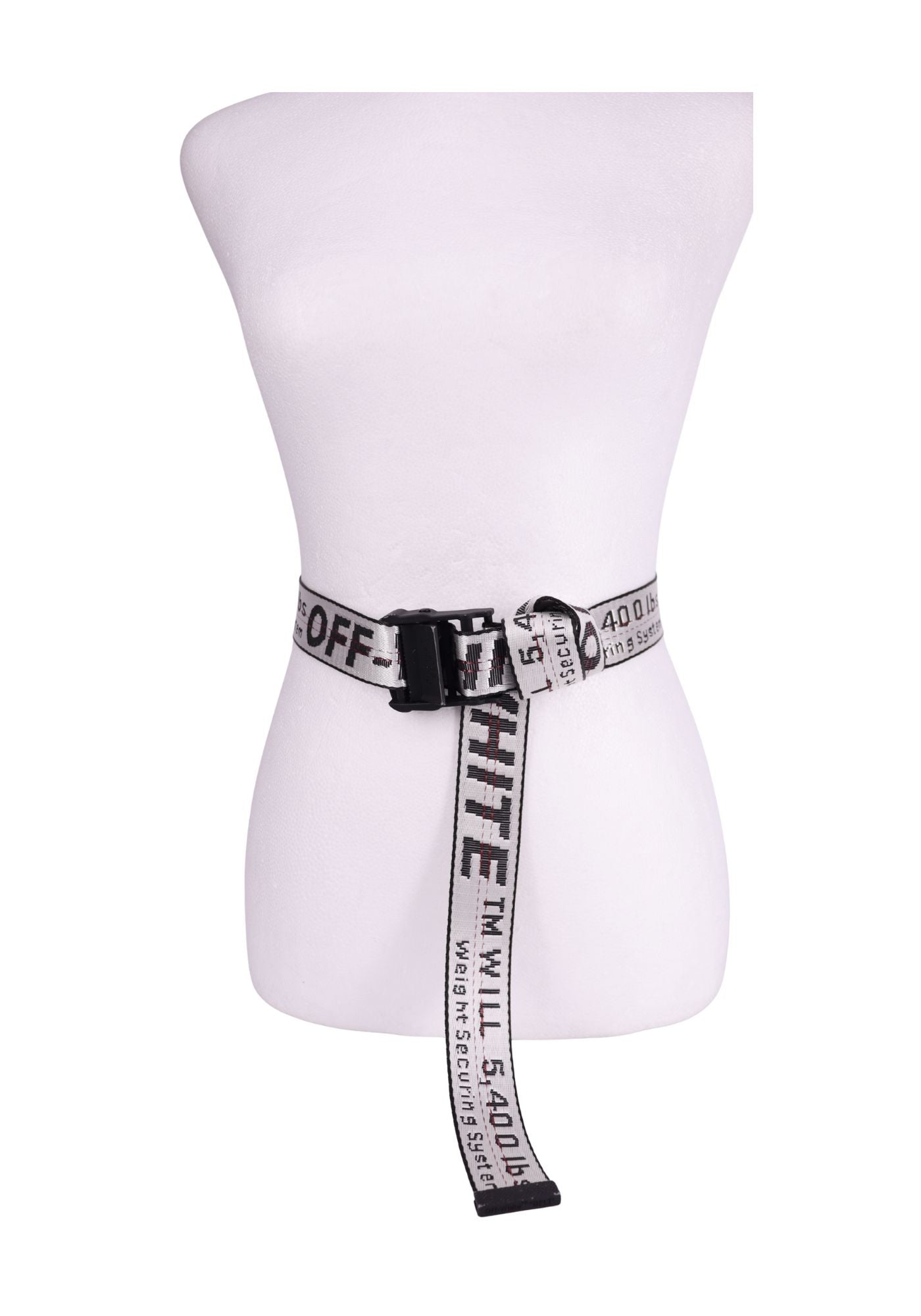 Off-White Industrial Logo Canvas Belt White/Black