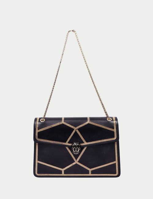 Givenchy black leather long wallet with embossed logo, flap closure, and contrast stitching