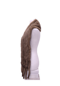 Fur Knitted Scarf