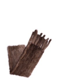 Fur Knitted Scarf