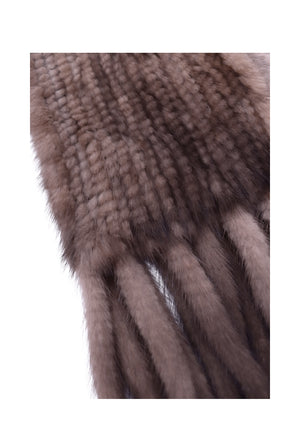 Fur Knitted Scarf