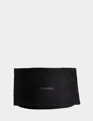 Chanel black dust bag with logo