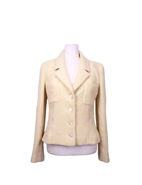 Authentic Chanel ivory tailored jacket