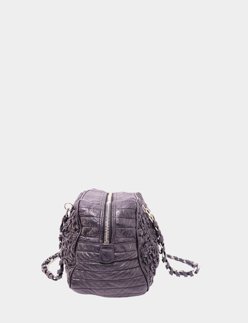 Vintage Chanel Crinkled Leather Shoulder Bag