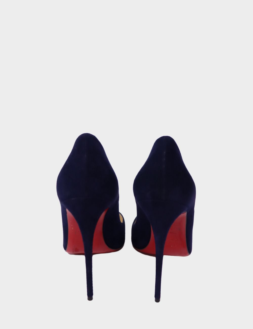 Christian Louboutin Navy Suede Pumps – Pre-Owned Red Sole Heels