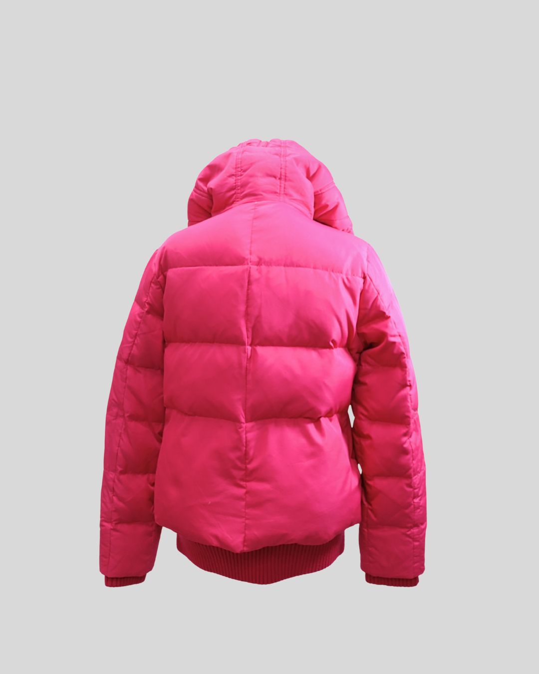 Stay warm in style with this DKNY pink hooded puffer jacket, designed to combine comfort and modern urban fashion. Crafted with quilted insulation, this jacket features a detachable hood, front button closure, and ribbed hem and cuffs to lock in warmth wh Stay warm in style with this DKNY pink hooded puffer jacket, designed to combine comfort and modern urban fashion. Crafted with quilted insulation, this jacket features a detachable hood, front button closure, and ribbed hem and cuffs to lock in warmth wh