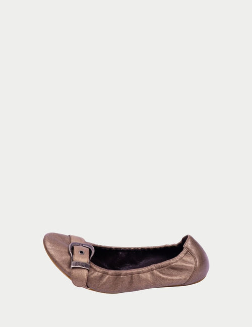 Christian Dior leather ballet flats with buckle detail