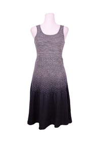 Desigual grey to black ombre sleeveless knit dress with flared skirt