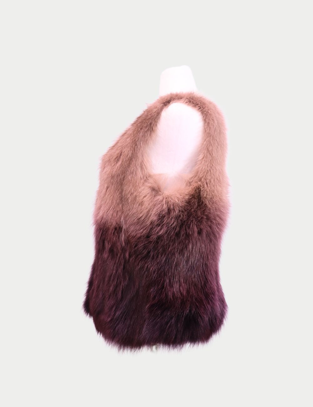 Elevate your wardrobe with the Vero Moda Light Pink & Purple Ombre Fur Vest, a striking layering piece that combines warmth with modern sophistication. Featuring a unique gradient effect that fades from soft blush pink at the shoulders to rich purple Elevate your wardrobe with the Vero Moda Light Pink & Purple Ombre Fur Vest, a striking layering piece that combines warmth with modern sophistication. Featuring a unique gradient effect that fades from soft blush pink at the shoulders to rich purple