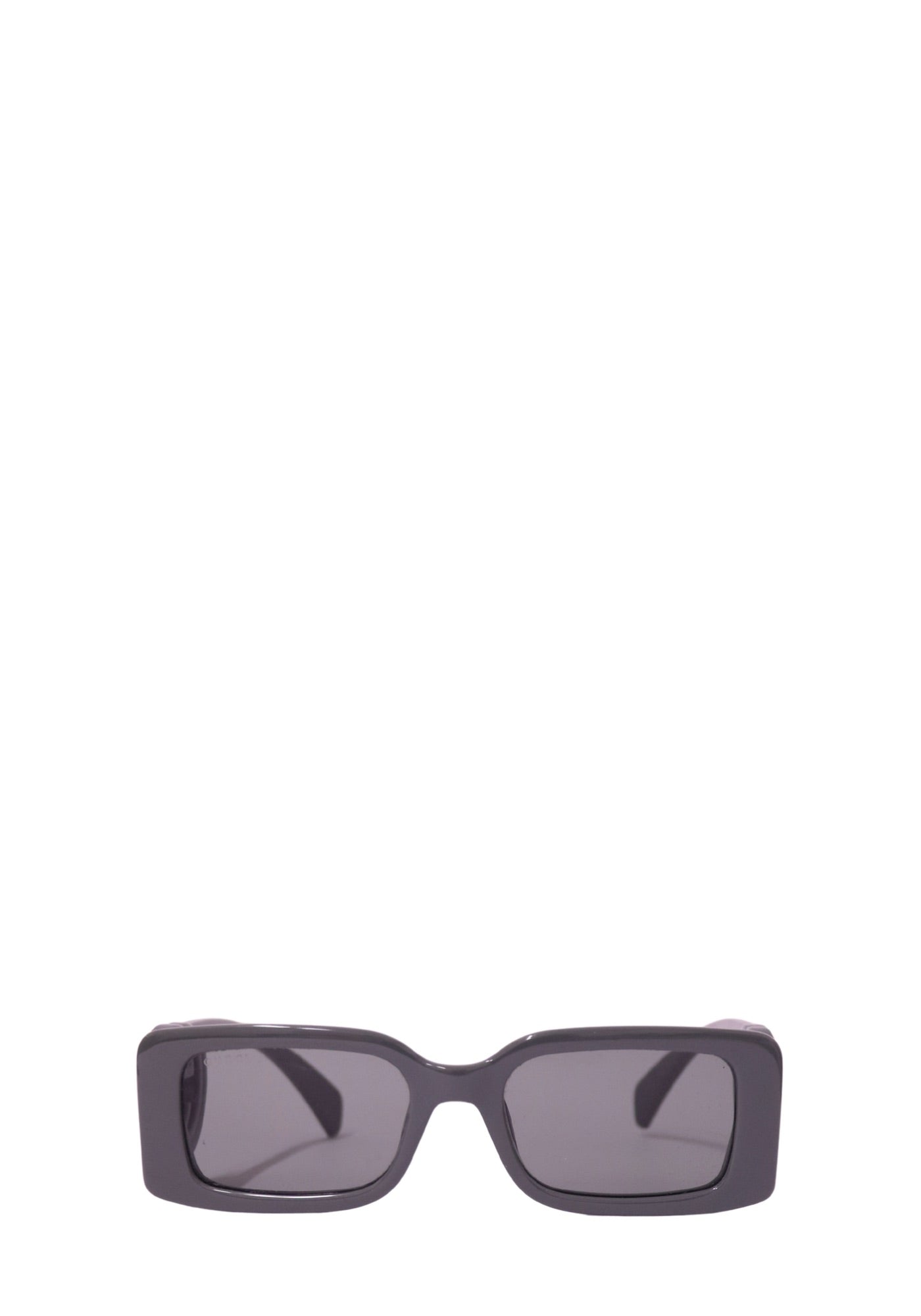 Gucci Grey Rectangular Acetate Sunglasses