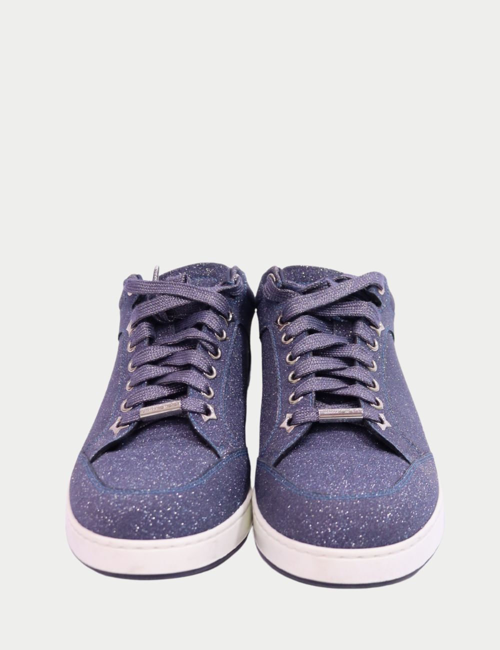 Jimmy Choo Metallic Glitter High-Top Sneakers
Add a bold twist to your streetwear with these Jimmy Choo high-top sneakers crafted in metallic glitter fabric. Designed for those who like their luxury with a little sparkle, these statement shoes feature a d Jimmy Choo Metallic Glitter High-Top Sneakers
Add a bold twist to your streetwear with these Jimmy Choo high-top sneakers crafted in metallic glitter fabric. Designed for those who like their luxury with a little sparkle, these statement shoes feature a d