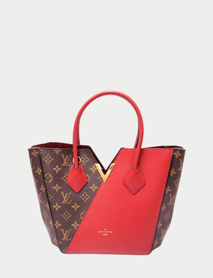 Louis Vuitton Kimono tote bag in monogram canvas and red leather