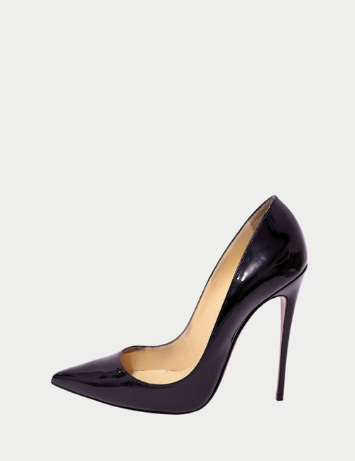 Christian Louboutin black patent So Kate pump with 120mm heel