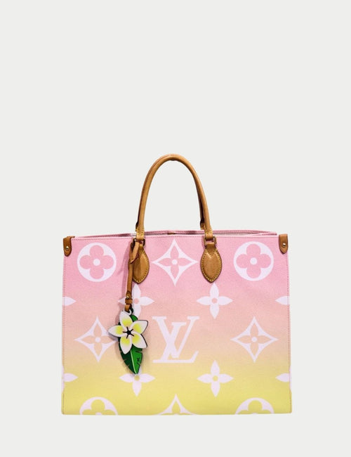 Louis Vuitton OnTheGo GM tote in pink and yellow ombré Monogram canvas