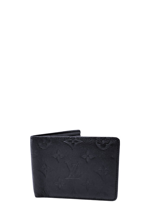 Louis Vuitton black Monogram Empreinte leather bifold wallet
