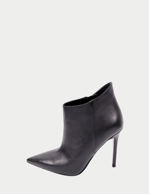 Michael Kors black leather pointed-toe ankle boots