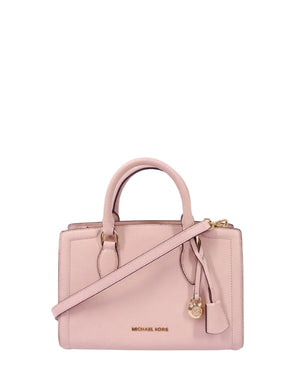 Michael Kors blush pebbled leather satchel with top handle