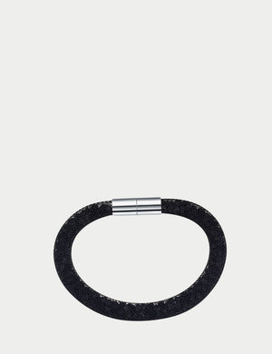 Swarovski Stardust black crystal mesh bracelet with magnetic clasp