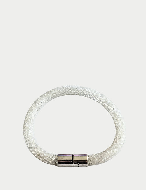 Swarovski White Crystal Bracelet with Magnetic Clasp | Luxury Jewelry