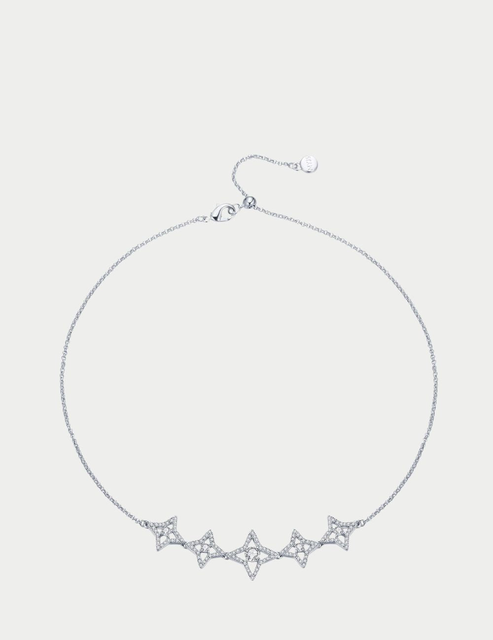 Swarovski Dance Star Necklace – Rhodium-Plated with Crystals
Add a celestial sparkle to your jewelry collection with the Swarovski Dance Star necklace, designed with a delicate chain and five radiant star-shaped motifs. Encrusted with shimmering clear Swa Swarovski Dance Star Necklace – Rhodium-Plated with Crystals
Add a celestial sparkle to your jewelry collection with the Swarovski Dance Star necklace, designed with a delicate chain and five radiant star-shaped motifs. Encrusted with shimmering clear Swa