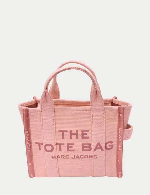 Marc Jacobs Pink Canvas Tote Bag with “The Tote Bag” logo print