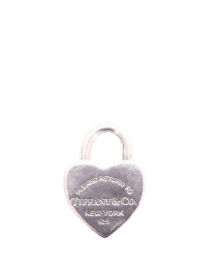 Tiffany & Co sterling silver heart padlock charm Return to Tiffany engraving