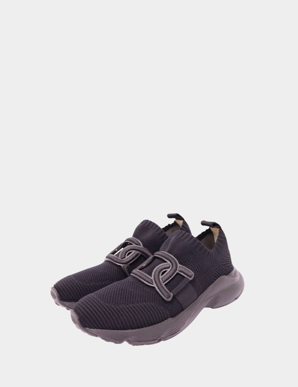 Tod’s Black Knit Slip-On Sneakers with Signature T Detail
Elevate your everyday footwear with these Tod’s Black Slip-On Sneakers, blending sporty ease with the elegance of Italian design. Crafted from breathable stretch-knit fabric, these sneakers offer a Tod’s Black Knit Slip-On Sneakers with Signature T Detail
Elevate your everyday footwear with these Tod’s Black Slip-On Sneakers, blending sporty ease with the elegance of Italian design. Crafted from breathable stretch-knit fabric, these sneakers offer a