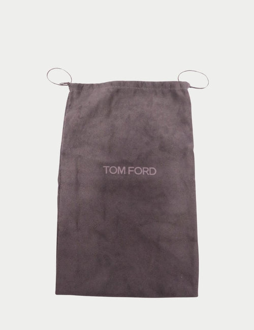 Tom Ford grey dust bag with logo and drawstring closure