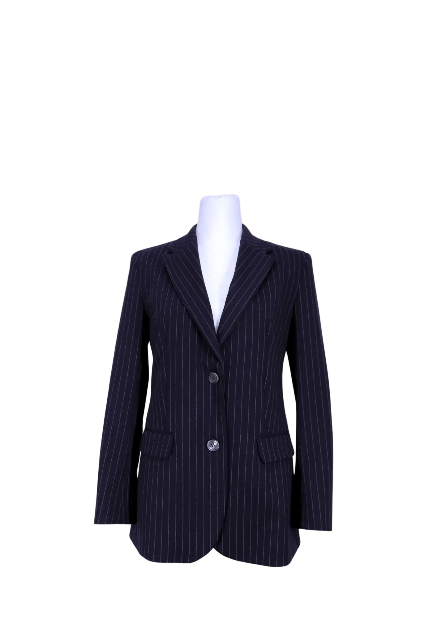 Weekend Max Mara Navy Pinstripe Blazer