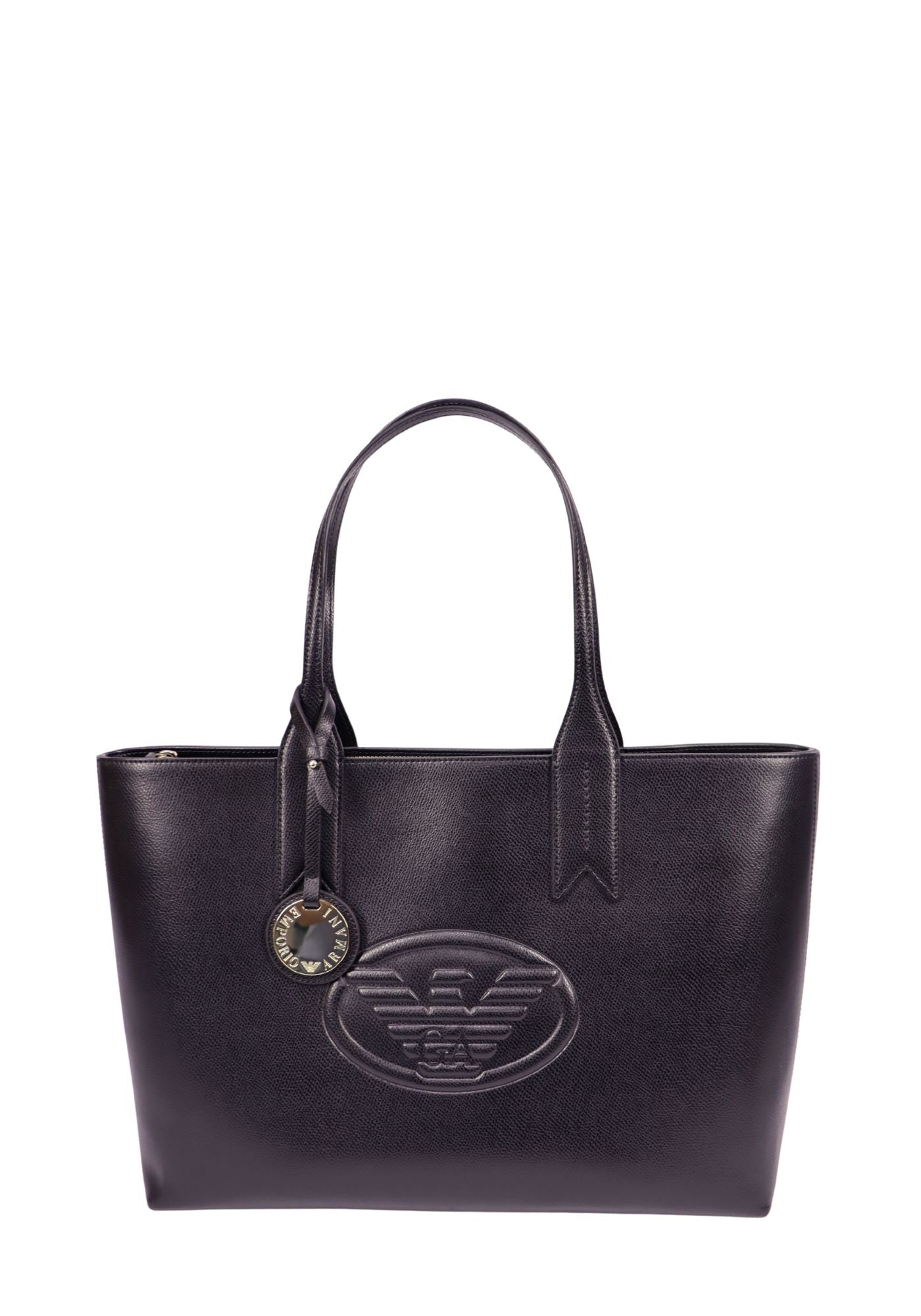 Emporio Armani Y3D099 faux leather shopper tote 