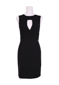 Guess black bodycon dress with keyhole cutout neckline