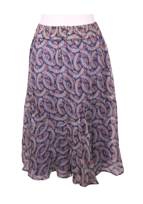 Isabel Marant floral paisley midi skirt with flowy silhouette